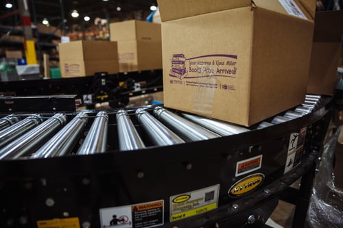 EDC divert system utilizing Hytrol conveyors.